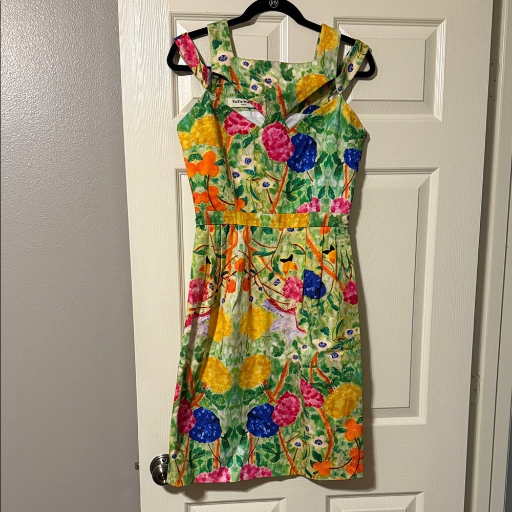 Vibrant Designer Floral Dress
